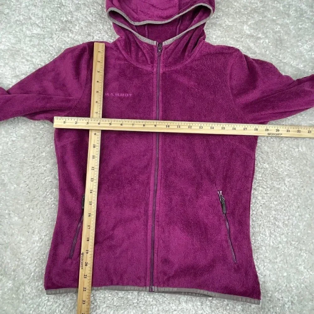 Mammut Fleece Zip Up Hooded Jacket Purple